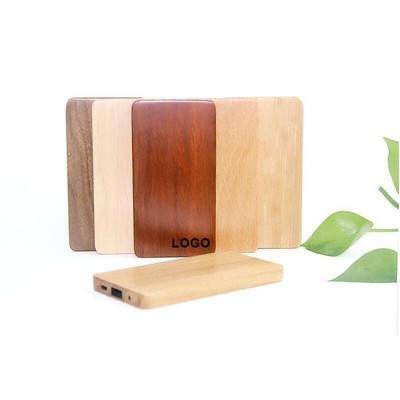 4000mAh Wood Grain Power Bank