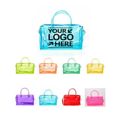 Clear PVC Sports Duffel Bag