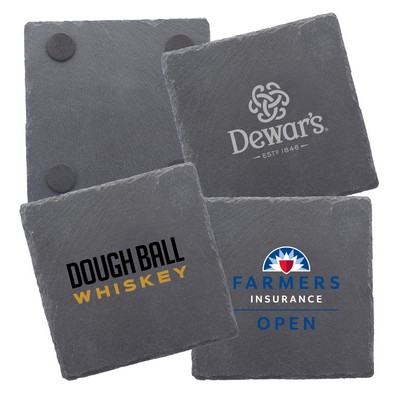 New Slate Square Coasters w/ Free Setup