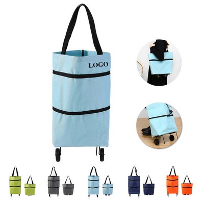 Collapsible Shopping Bag with Wheels