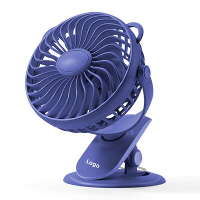 1200mAh Portable USB Rechargeable Clip Fan