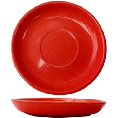 Red Vitrified Saucer to fit 3.5 Oz. Espresso Demitasse After Dinner Cup