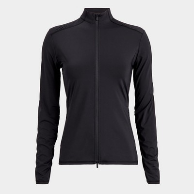 G/Fore Silky Tech Nylon Ruched Full Zip Layer