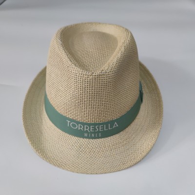 Natural Straw Fedora Hat