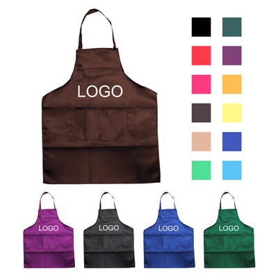 Polyester Unisex Pocket Chef Apron Moq 50pcs