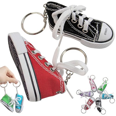 Mini Canvas Shoe Keychain