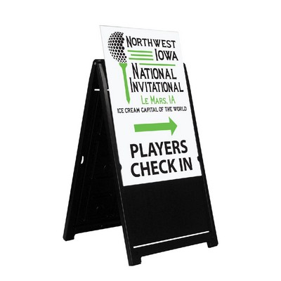 24"X36" Deluxe White A-Frame Sign - Double Sided