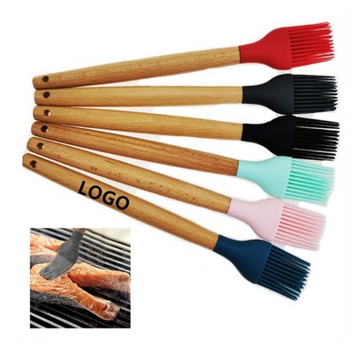 Silicone Basting Brush With Wooden Handle