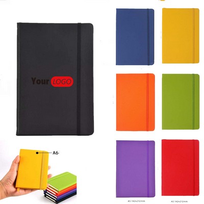 A6 80 Sheets PU Leather Journal Notebook