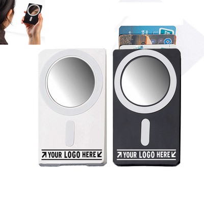 Magnetic Card Holder with Mirror