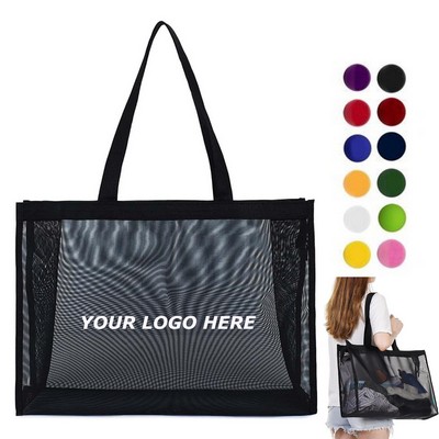 Oversized Mesh Tote Bag