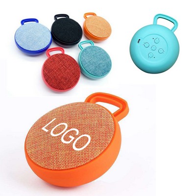 Round Fabric Bluetooth Speaker