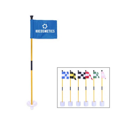 Golf Hole Pole Flagsticks Set