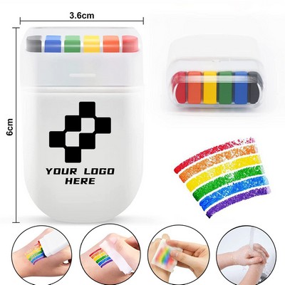 Gay Pride Rainbow Face Flag Paint