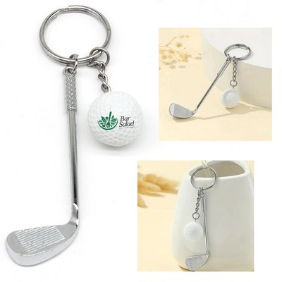 Golf Clubs Keychain