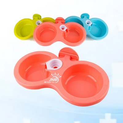 Dual Pet Feeding Bowl