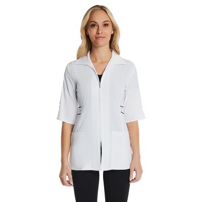 Maevn - Smart - Women's Maevn Smart Half Sleeve Contrast Trim Jacket