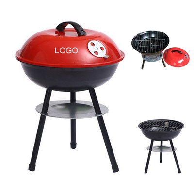 14" BBQ Portable Charcoal Grill