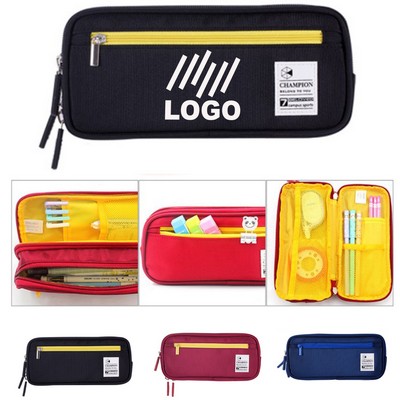 Double Layered Multifunctional Pencil Case