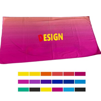 30" x 60" Full Color Microfiber Beach Towel