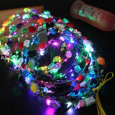 LED Flower Crown Headdress