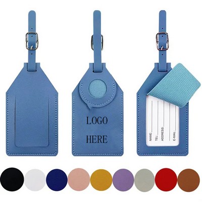 Tracker Leather Luggage Tag