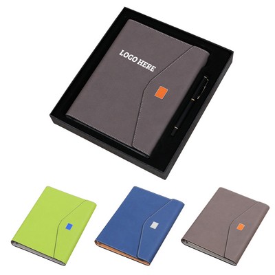 Magnetic Buckle Notebook w/ Pen