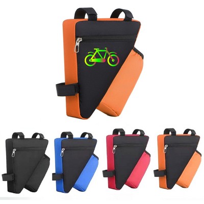 Bike Triangle Frame Bag With Bottle Holder