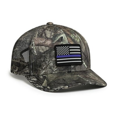 Pacific Headwear™ Camo Snapback Trucker Cap