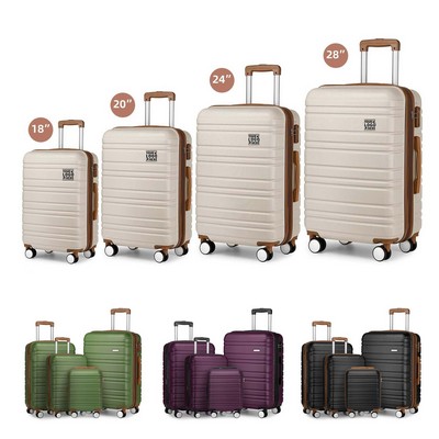 Expandable Hardside Lightweight Travel Luggage Set