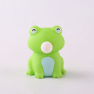 TPR Frog Bubble Blowing Stress Relief Toy