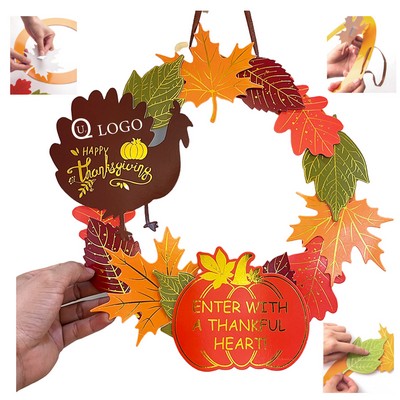 Thanksgiving Paper Wreath