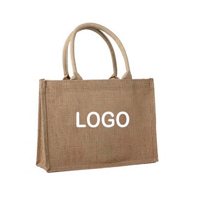 Large Jute Tote Bag