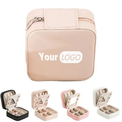 Portable PU Multifunctional Jewelry Storage Box