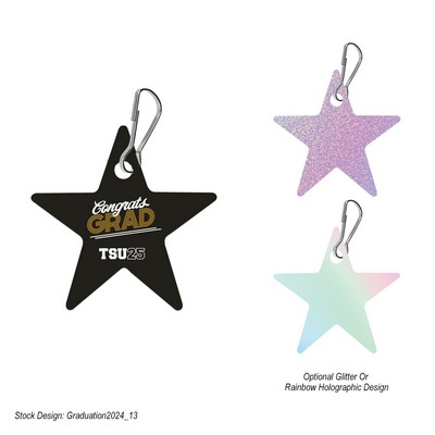 Acrylic Zipper Pull - Star