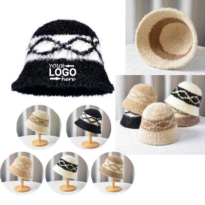 Winter Plush Large Circumference Bucket Hat