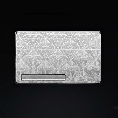 Intricate Card Face Silver Card