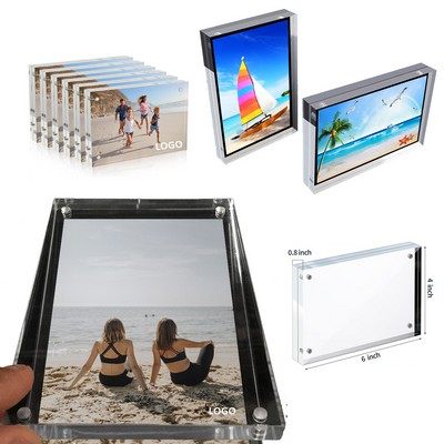 Custom 6 inch Thick Magnetic Acrylic Picture Frames