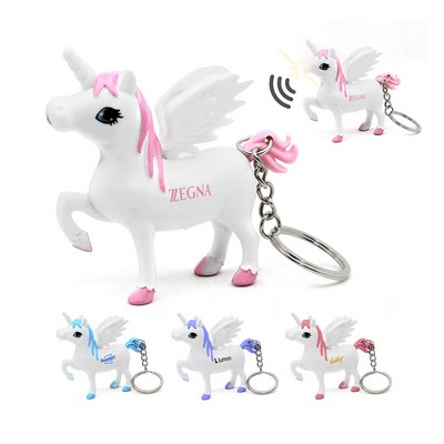 Flying Unicorn LED Keychain