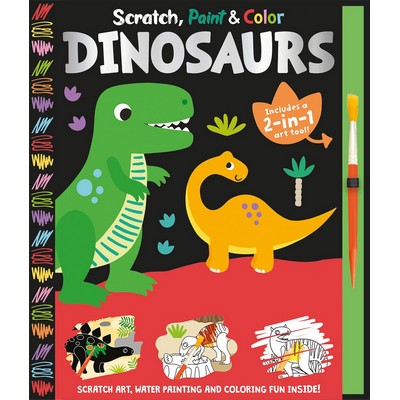 Scratch, Paint & Color Dinosaurs