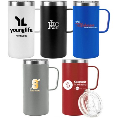 20oz. Vacuum Insulated Tall Mug With Spill-Proof Clear Sip-Lid