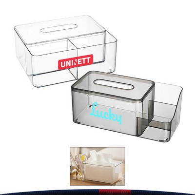 Multi-Functional Transparent Tissue Box - Large