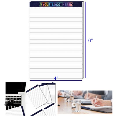 4 Inches x 6 Inches 60 Pages 30 Sheets Lined Page Note Pads