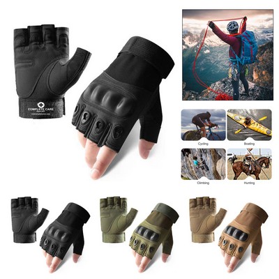 Outdoor Fingerless Gloves for Motorbike