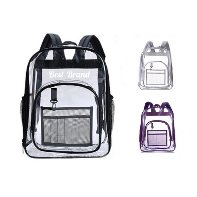 Durable PVC Clear Safe Backpack