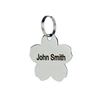 Metal Flower Shape Pet ID Tags Dog And Cat Tag For Medium & Large Size Dogs and Cats