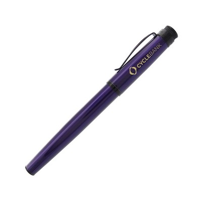 Tornado Fountain Pen - Stealth Midnight Purple Fine Nib