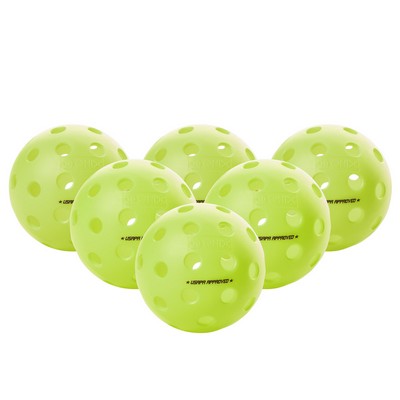 Escalade Sports Onix - Fuse G2 Outdoor Pickleball Balls 6-Pack - Neon Green