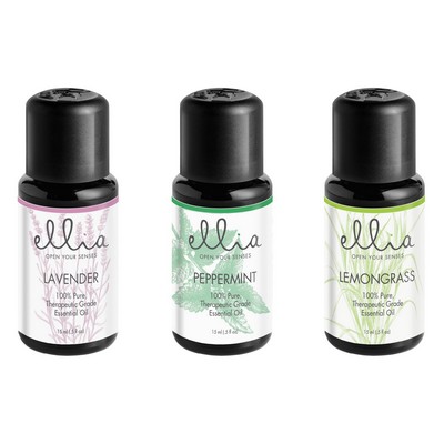 Ellia Essential Oils Essential Oil 3-Pack: Lavender Peppermint & Lemongrass