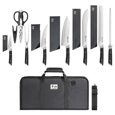 Cangshan 9-Piece Helena Series Bbq Knife Bag Set